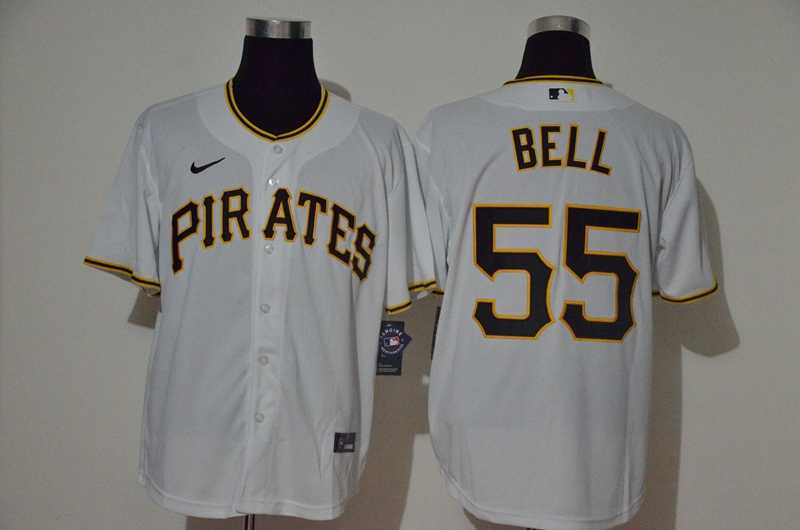 Pirates 55 Josh Bell White 2020 Nike Cool Base Jersey,We sell and wholesale Pirates 55 Josh Bell White 2020 Nike Cool Base Jersey on line form chian!